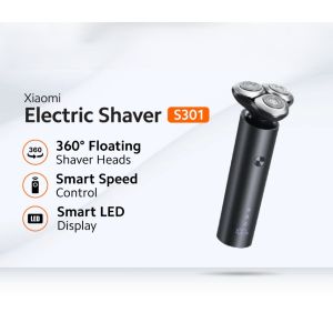 Xiaomi Electric Shaver S301 | LED Display Type-C Charging | 360° Floating Shaver Heads | 90 Days Use