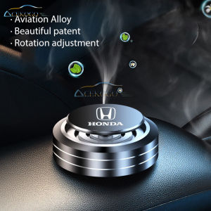 【ACEKOGO】Car Air Freshener Car Perfume Metal Fragrance Diffuser Car Rrotating Aroma Diffuser for Honda Brio Amaze Fit Jazz CR-Z Civic City Accord BR-V HR-V CR-V WR-V Pilot Mobilio Odyssey Brio