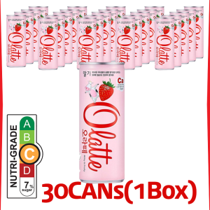 [DongA Otsuka] Olatte Strawberry 240mL X 30CAN | Expiry: July 2026 or later | A fruity twist on milk | Free from carbonation and artificial colors | Contains calcium and calcium absorbing protein | Kfood