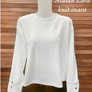 Atasan wanita crop tangan panjang/atasan kaos crop waffle/baju wanita viral/kaos wanita