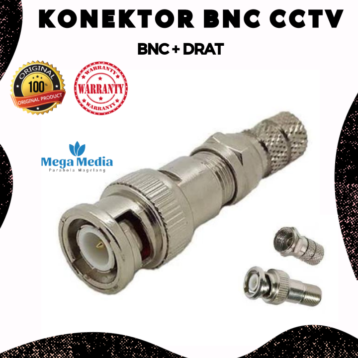 Konektor BNC CCTV Jack BNC Drat ORIGINAL Kualitas Tebal & Kuat Connector BNC