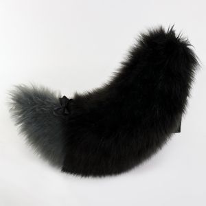 có dây đai điều chỉnh Đuôi thú bông Kigurumi Lông xù 60cm/23 inch Động vật Sói Chó Đuôi Dễ thương Cung tên Phụ Kiện Hóa Trang Halloween Phụ Kiện Triển Lãm Anime