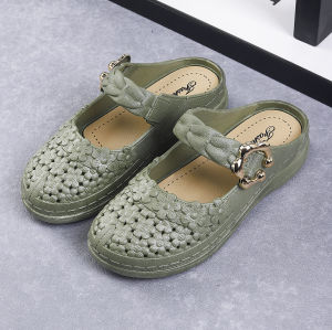 รองเท้าสตรี ความหลากหลาย สง่างามและประณีต รองเท้าแตะผู้หญิง กลวง เบาสบาย ระบายอากาศได้ ชีวิตประจําวัน