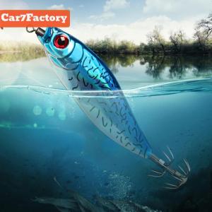 【New Arrival】 Sea Fishing Squid Jig 55mm 5.5g UV Coated Artificial Bait for Deep Sea Saltwater Tackle