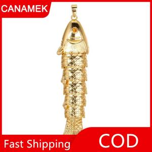 【CANAMEK】 Đong đưa vàng mạ đồng Mặt dây chuyền DIY handmade Koi cá vàng bông tai vòng cổ vòng tay Phụ Kiện Vòng tay trang sức