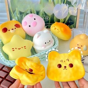 Cute Cartoon Animal Squeeze Toys for Kids Adult Soft Pinch Slow Rebound Balls Pop Fidget Toys Birthday Christmas Gifts