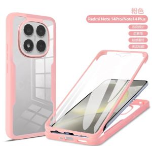 Casing For Redmi note 14 Pro plus 5G note14pro note14 14pro 14pro+ 14proplus 4G 2025 Phone Case Plus Flip Cover 360° Double Sided Soft Silicone Shockproof Protective Back cover