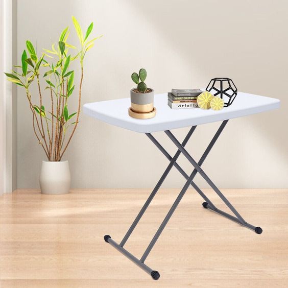 FOREVER Plastic Folding Table 4FT 6FT 8FT Fold in half Table Black White Steel FOLDABLE TABLE FOLD CHAIR Hdpe Plastic Material Table 8Ft 6Ft 4Ft Table Lazada Lazada PH