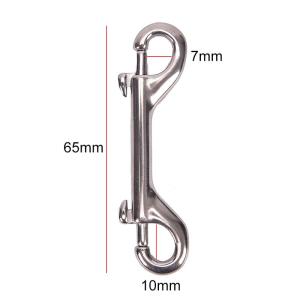 Double Ended Bolt Snaps Hooks 316 Stainless Steel Double Ended Hook Quick Draw for Scuba Diving Buckle