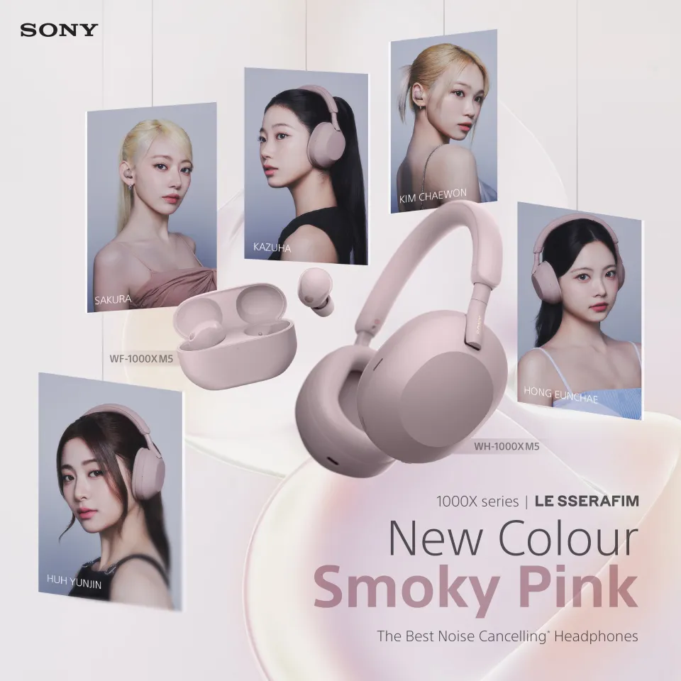 Le Sserafim Sony Headset Pink Sony WF1000XM5 WF-1000XM5 1000XM5