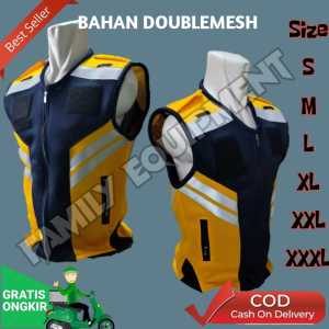 Rompi Binamarga | Rompi PUPR | Rompi Binamarga Terbaru | DOUBLEMESH | Rompi Proyek/Safety | Vest Binamarga/PUPR/SAFETY/PROYEK/LAPANGAN/POLOS SIZE XXXL