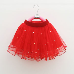 Party Red T-shirt for Kids Girls Cute Printed Design Casual Short Sleeve Blouse Tops for Girls 5-12 Years Old