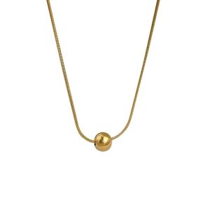 Geometric fashion minimalist womens high-end versatile necklace sweater chain accessory niche light luxury style personalized jewelry