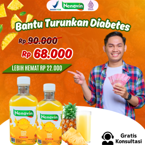 Nenavin Cuka Nanas Original | Obat Diabetes Asli Gula Darah dan Asam Urat | Cuka Nanas Murni 100%