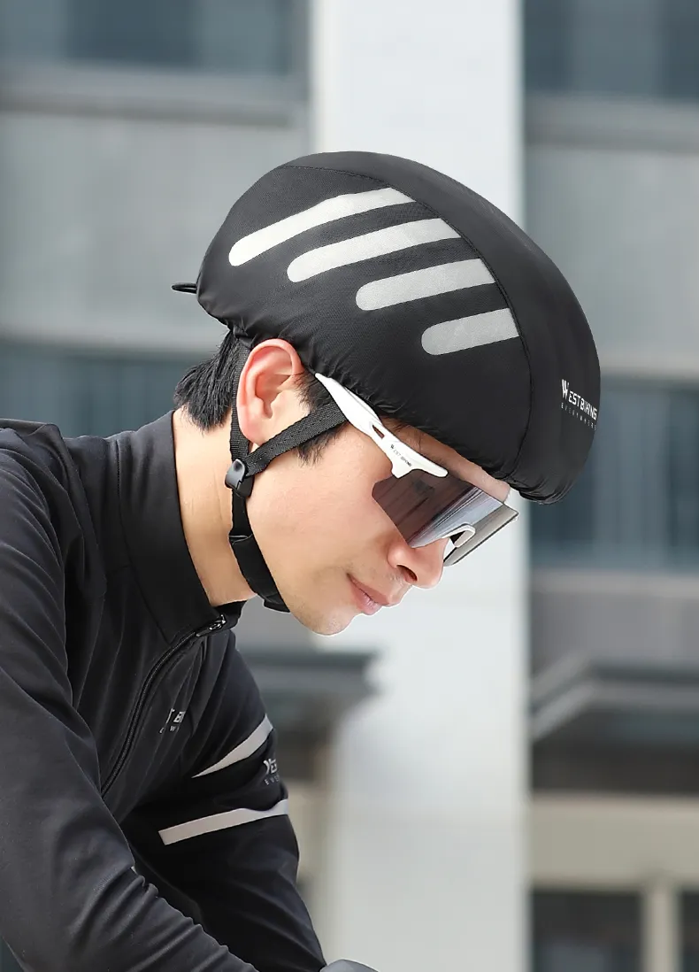 bike helmet with rain visor Cover & Bicycle Helmet Cover Brand ROCKBROS Special feature Rear Light ROCKBROS Lightweight Cycling Helmet with