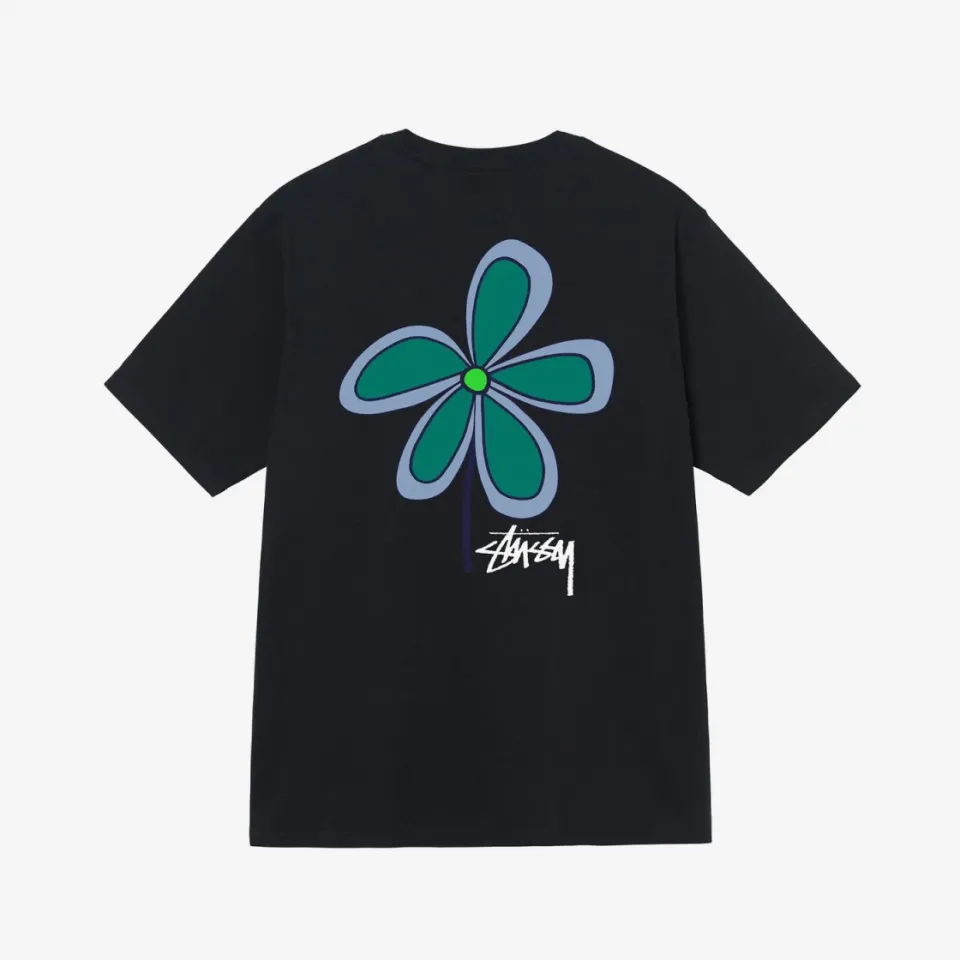 100% Official Authentic Stussy Flower T-Shirt Black | Lazada Singapore