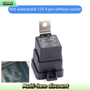 YIBAR 1 Set Car Relay With Socket DC 12 24V 40A 4 5Pin AMP Waterproof Relay Harness Tinned Copper Wires 5-PIN SPDT For Boat Auto Fan