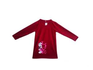 Kaos tunik anak lengan panjang Unicorn salur & Love Sheeps