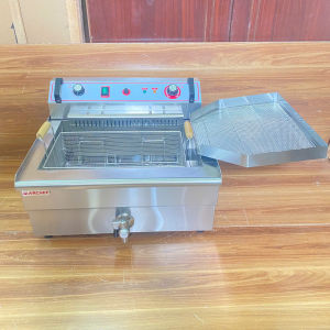 Bếp chiên nhúng điện công nghiệp đơn Marchef EF-301V 30L 380V/50Hz (3 pha) 6kW có hẹn giờ +power switch+micro switch+temp limiter