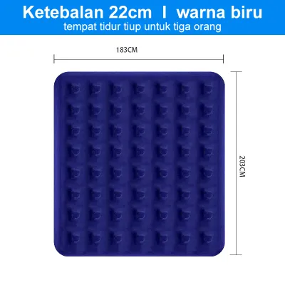 CUTEHOME Kasur Angin Kasur Tidur Angin Kasur Angin Single Kasur Angin Double Kasur Tiup Air Bed Portable Camping Lipat Portable