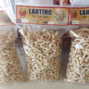Lanting ubi  rasa bawang kemasan 300 gram/Lanting/Lanting 300 gram/camilan gurih/camilan enak/