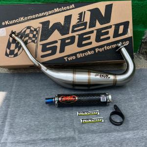 KNALPOT STANLSI PRES TYPE KOBRA MEDIUM NINJA R/RR/SS SLINCER CARBON CATUR ORIGINAL WINSPEED PERFORMACE