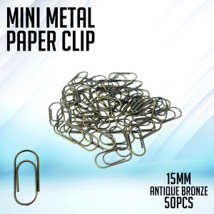 PP Supplies -  50PCS Mini Paper Clips 15mm – Metal Clips Office & Study Clip Set