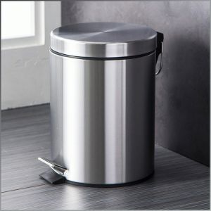 Trash Can Humanized Handle Garbage Bin Household Cleaning 20 Liters Large Capacity Pp Plastic 不锈钢翻盖垃圾桶