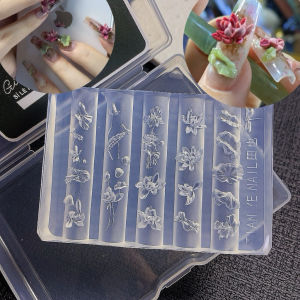 khuôn Hoa sen nhiều mẫu silicon nail