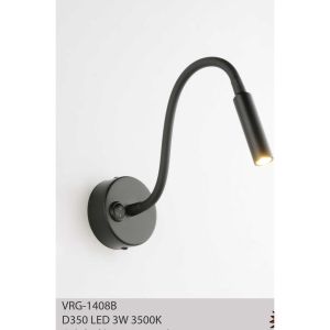 Đèn soi tranh trang trí chiếu rọi hắt gương Led treo gắn tường màu đen 1 bóng đơn giản hiện đại
