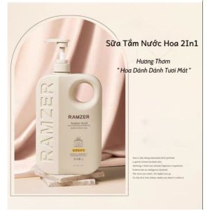 Sữa Tắm Truyền Trắng RAMZER Amino Acid 1L Hương Nước Hoa Thanh Mát - Ngọt Ngào Làm Sạch Da Vuadienmay