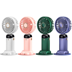 BEST SELLER PORTABLE USB MINI FAN | 1 PC | RANDOM COLOR | Rechargeable LED Digital Display Handheld Mini Fan | 5 Adjustable Mode Generic Portable Fan | Battery Operated Foldable Personal Fan | Foldable Mini Travel Fan | Cooling Fan Home Office Outdoor