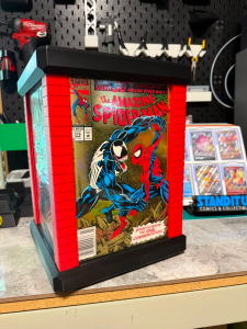 Spinning Comic Storage Box | 360-Degree Rotating 50-Comic Book Vault & Archival Display Stand | Horizon Series