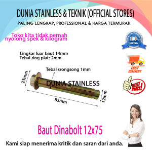 Baut Dinabolt 12x75