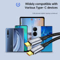 Elough สายชาร์จ PD 240W Type C To Type C,สายชาร์จเร็ว PD คู่กับ USB-C USB-C 1M 2M 3M 0.5M. 