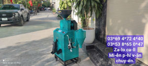 Máy xát gạo lứt nấu riệu năng suất 350kg/h