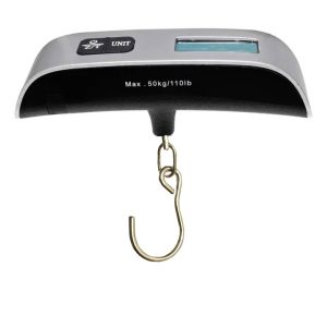 Luggage Scale 50kg Portable LCD Display Electronic Scale Weight Suitcase Travel Bag Hanging Scale Tool with Hook
