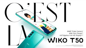 WiKo T50 สมาร์ทโฟนกระทั่งยาก 6GB RAM + 128GB ร่างกาย รวม 64MP ครั้งหน้าจอ FHD+ และเริ่มต้นด้วย 8MP ซีพียู Helio G85 และ 2MP ครั้งซีพียูซิกล ของ 4000mAh บัตรเครื่องดริด
