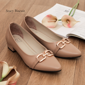 QUINCE Stacy Pantofel Wanita Sepatu Heels Hak 3 cm