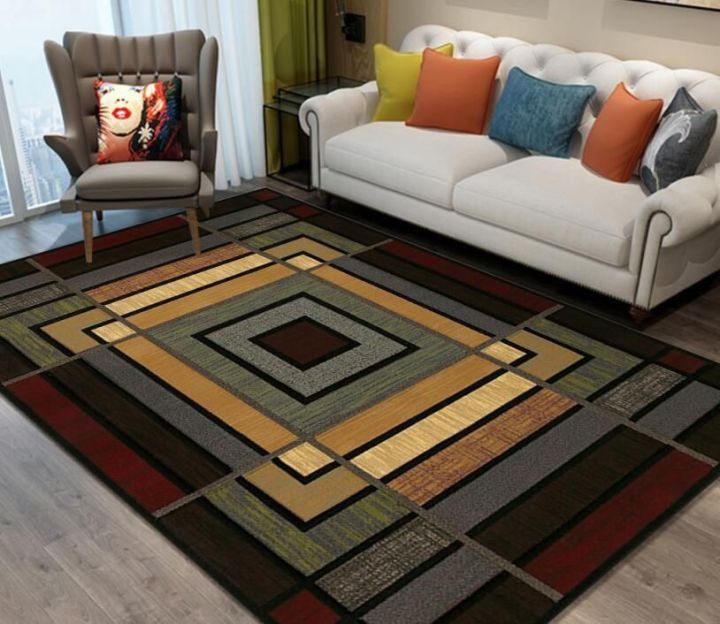living room carpet velvet 3d / ruang tamu karpet velvet 3d floor mat L