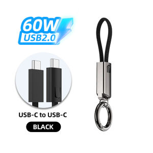 ECILY PD 60W Keychain Data Cable USB-C To Type-C i-OS Charge Connection Cord For Xiao/mi Hua/wei Sam-sung