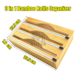 Bamboo Organizer | kitchen Drawer Organizer | FOOD STORAGE BAG HOLDER | foil organizer | Zip Lock Bag | Zip Lock Bag Storage | Cling Firm holder | Zip Lock Bag Storage | Zip Lock Bag for Food | foil dispenser | Ziplock Bags