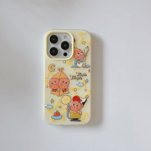 Cartoon Star Man 2-in-1 Jelly Case for iPhone 11 12 13 14 15 16 17 Pro Max Plus casing Anti fingerprint frosted hard cover for iPhone13 case
