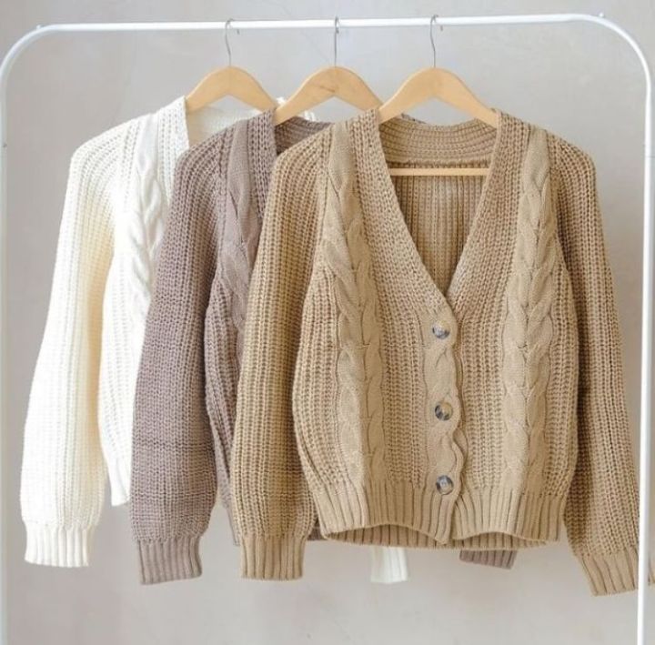 cable rajut / rajut wanita terbaru / cardigan rajut terbaru 2022 / cardigan rajut wanita terbaru / cardigan rajut wanita termurah / cardigan rajut import Bahan Rajut Import Adem Nila - Lazada | Lazada Indonesia
