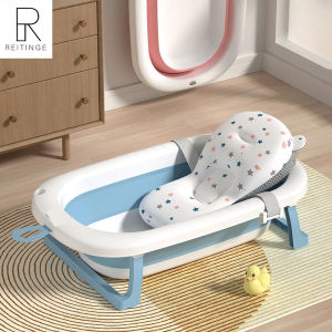 Bồn tắm nhiệt kế gấp gọn cho bé kèm phao tắm lớn Thau Tắm Gấp Gọn Cho Bé Sơ Sinh Bồn Tắm Gấp Gọn Cho Bé Di Động Chống Trượt