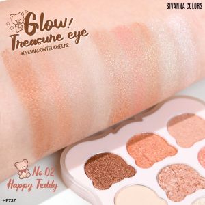 HF737 SIVANNA ซีเวนน่า อายแชโดว์พาเลทท์ 9 เฉดสี เนื้อแมทท์และชิมเมอร์ ในตลับเดียว มี3เบอร์ให้เลือก