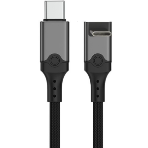 สาย USB ทอไนลอน5.0 240W ประสิทธิภาพสายชาร์จ80Gbps การถ่ายโอนข้อมูลประเภท C ตรงไปยังสายจ่ายไฟโค้ง3D