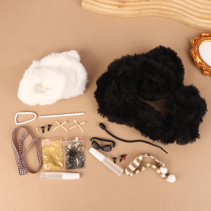 YINGRAN2 Kawaii sang trọng Kitten Mặt dây chuyền handmade tự làm vật liệu gói cô gái trẻ em Đồ chơi dễ thương treo quà tặng