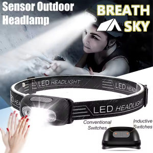 Strong Light Headlamp Mini Led Night Fishing Powerful Torch Head Lamp Outdoor Waterproof Camping Portable LED Sensor Headlamps