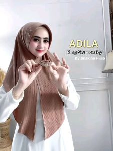 Jilbab Instan Adila Ring Swarovsky By Shakina Hijab